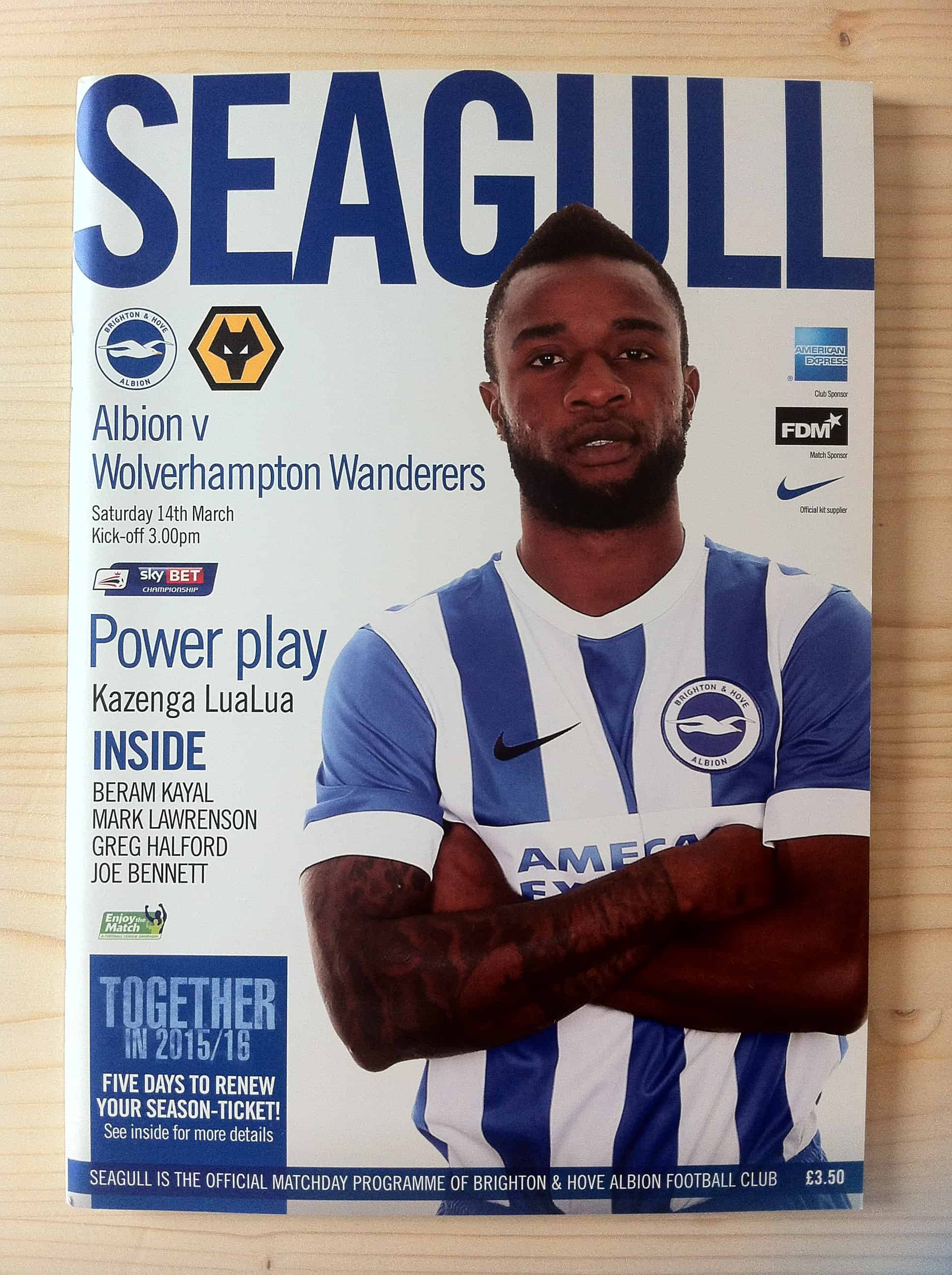 Brighton & Hove Albion FC v Wolverhampton Wanderers FC